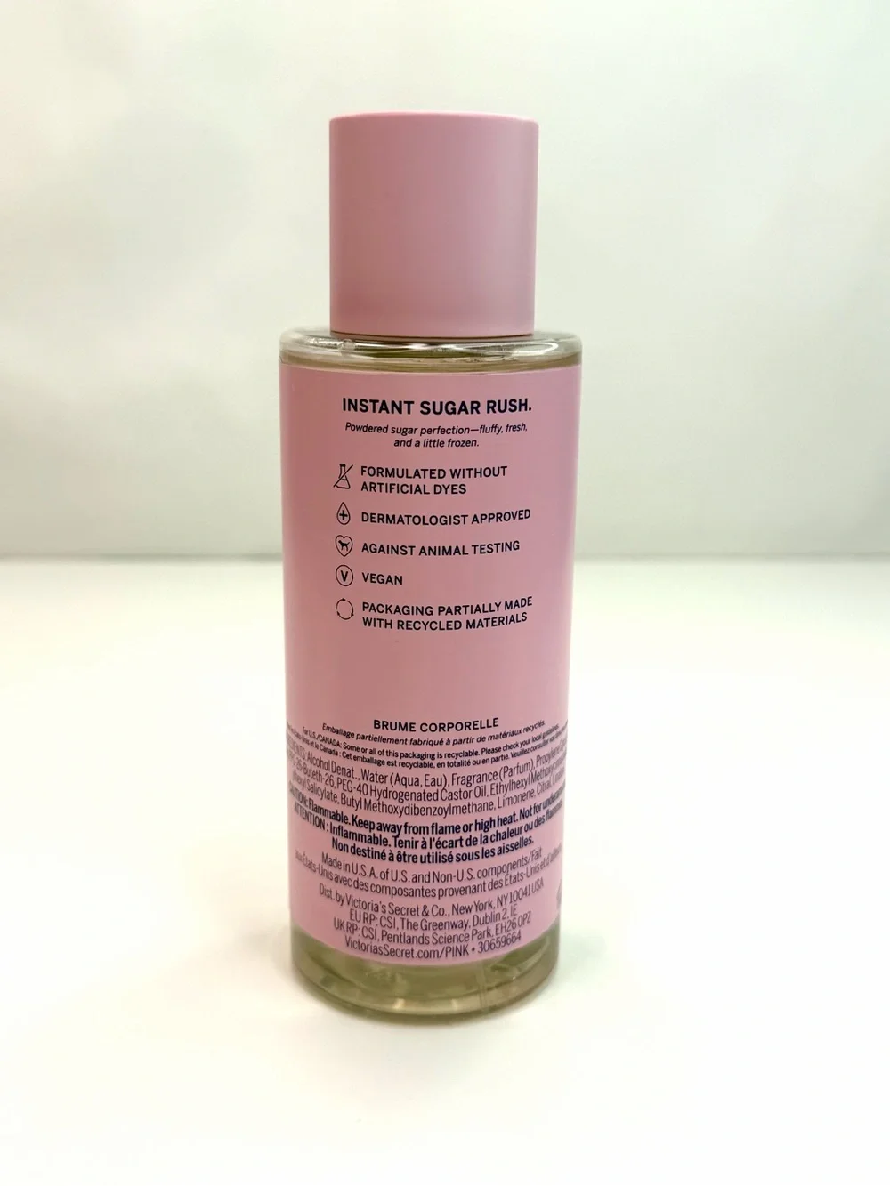 PINK Victoria's Secret Glazed Fresh and Clean 8.4 FL OZ Body Mist Spray
